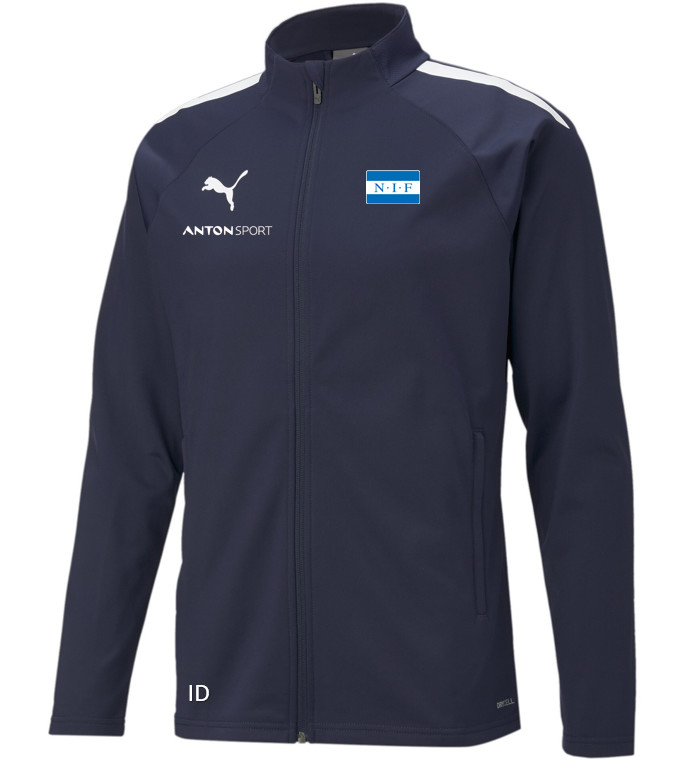 Teamliga Training Jacket, treningsjakke, junior Peacoat- White