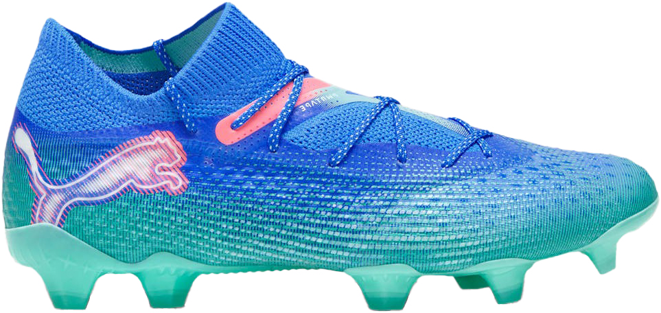 FUTURE 7 Ultimate FG/AG / Q3 24, fotballsko gress og kunstgress, herre Blue-White-Mint
