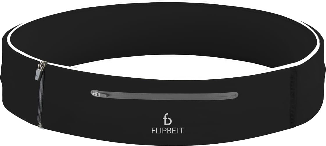 Flipbelt Classic - Ceinture Multipoche Sport Noire - Course à Pied, Fitness