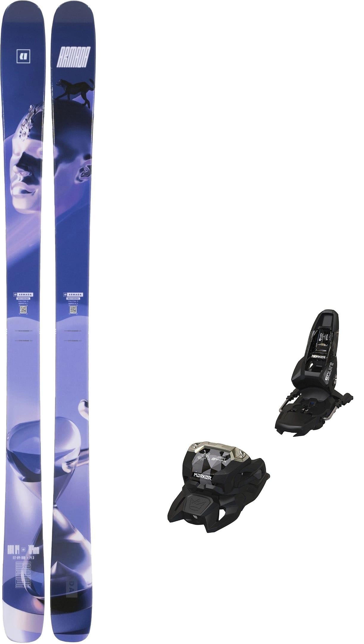 スキー 22-23 ARMADA ARV84 164cm + MARKER SQUIRE ARV 84 (Short) | Armada Skis US