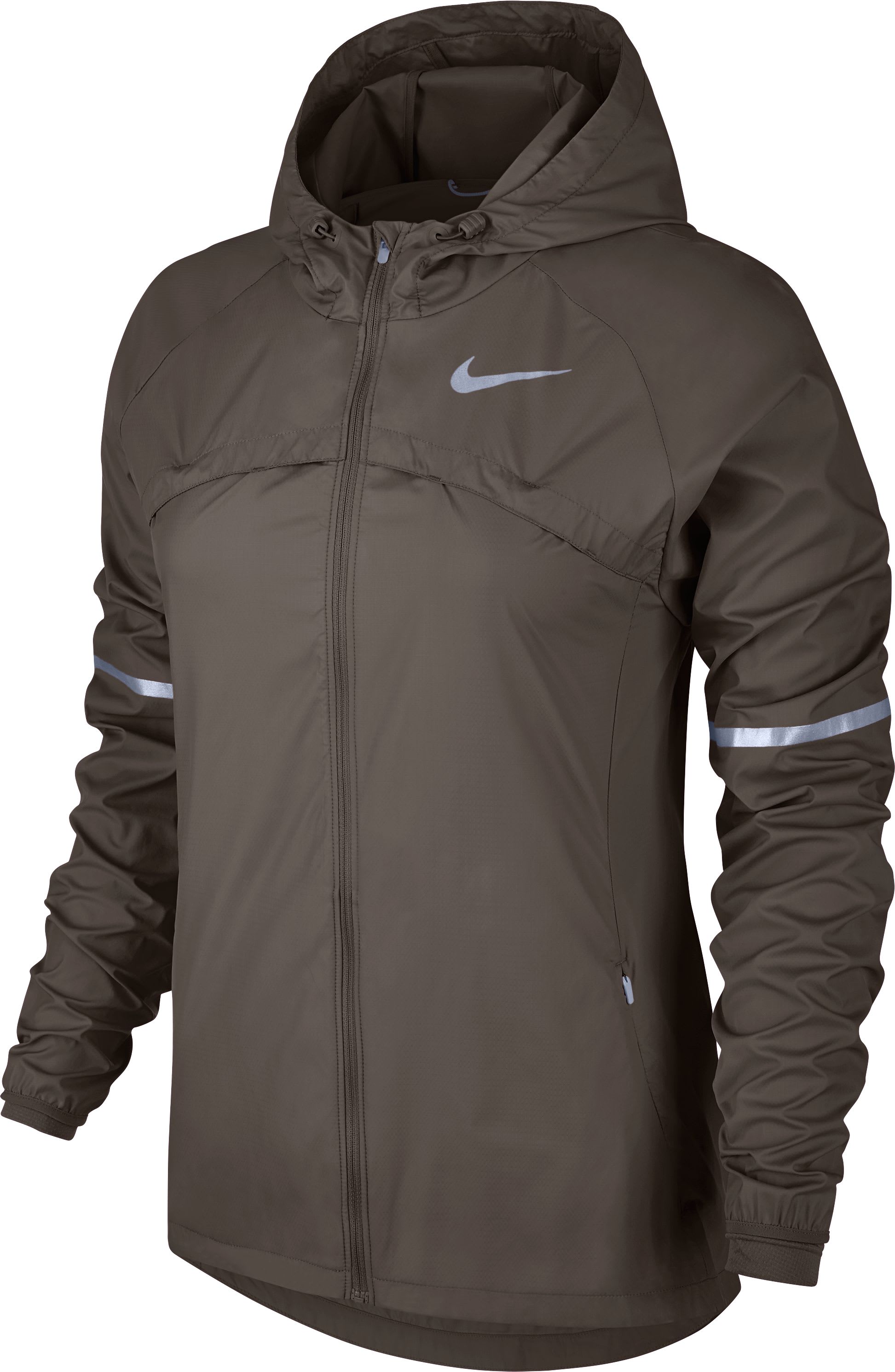 Nike Shield Hooded Running Mens Jackets Size high quality M, Color: Obsidian/Silver-BV4880557