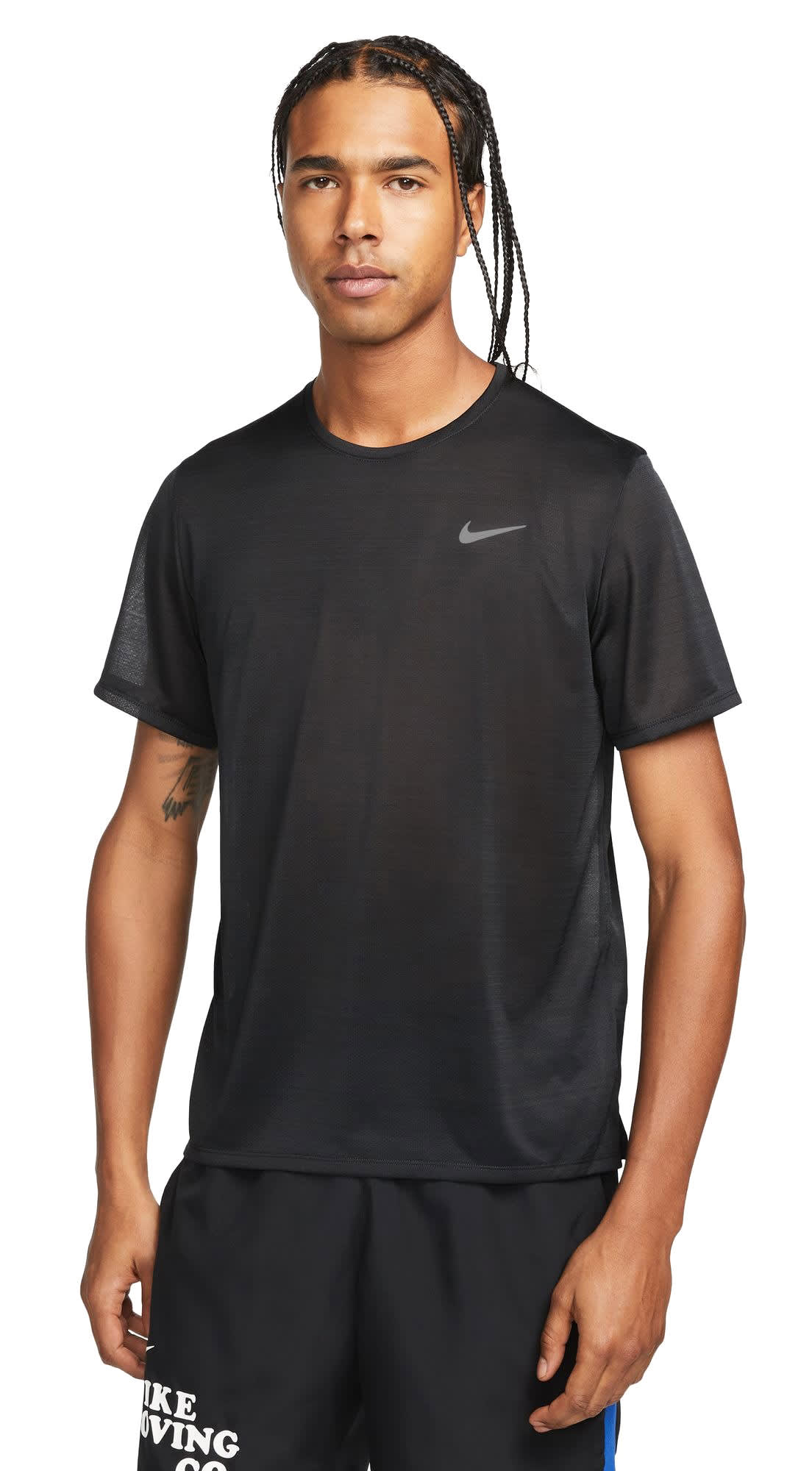 Nike Dri FIT Miler SS T Shirt Herre Sportsnett