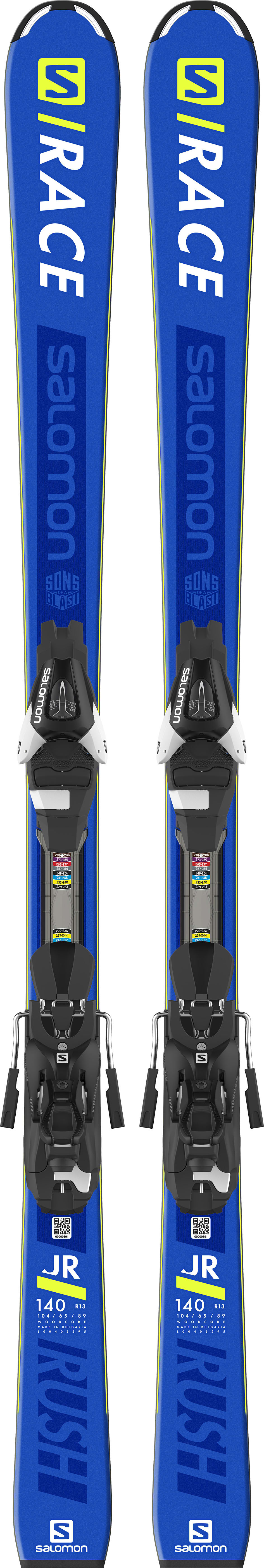 スキー Salomon S/Race Rush Jr + Salomon L7 Salomon Race Rush Jr