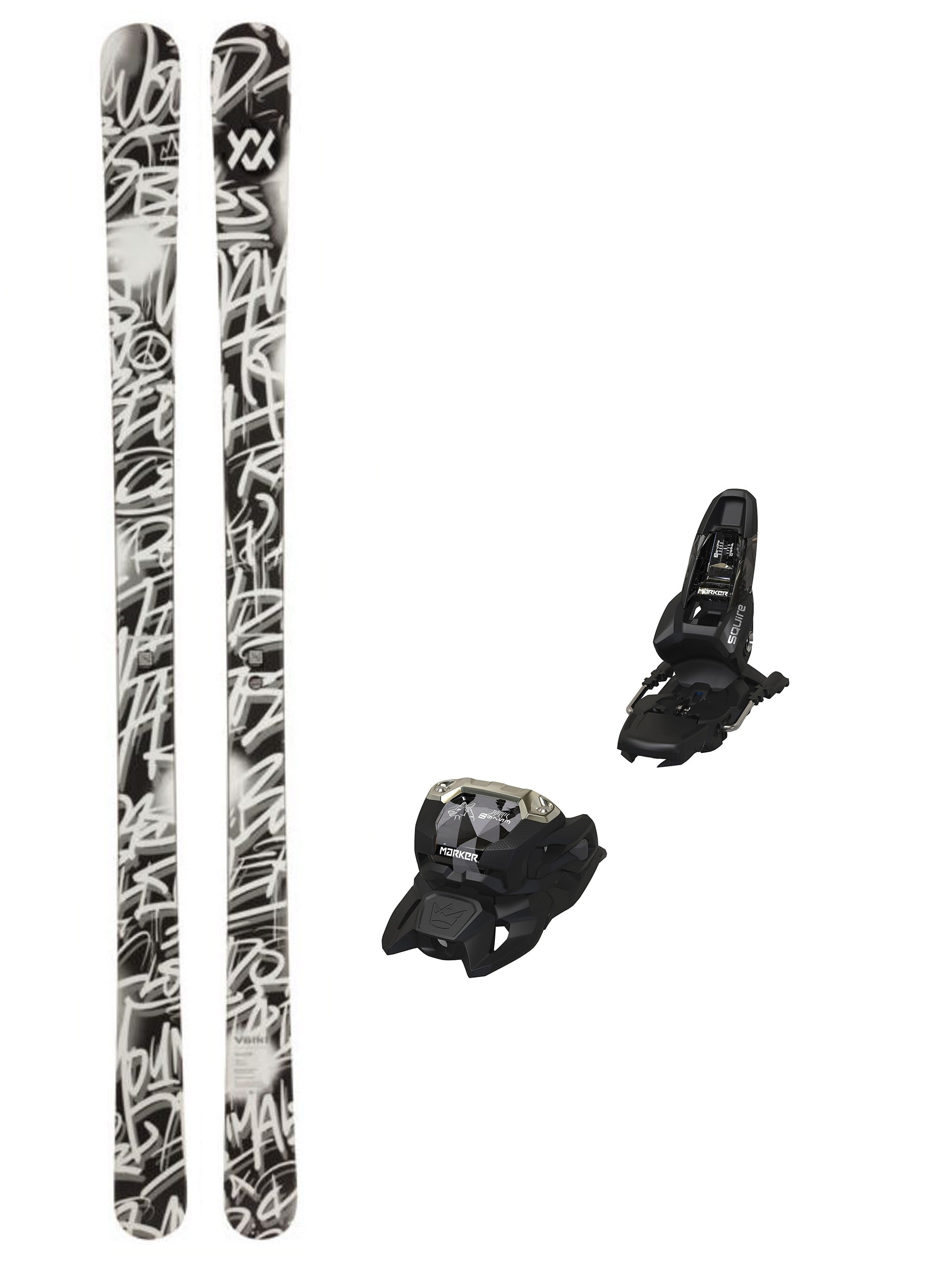 Völkl Revolt 86 med Marker Squire 11 Unisex