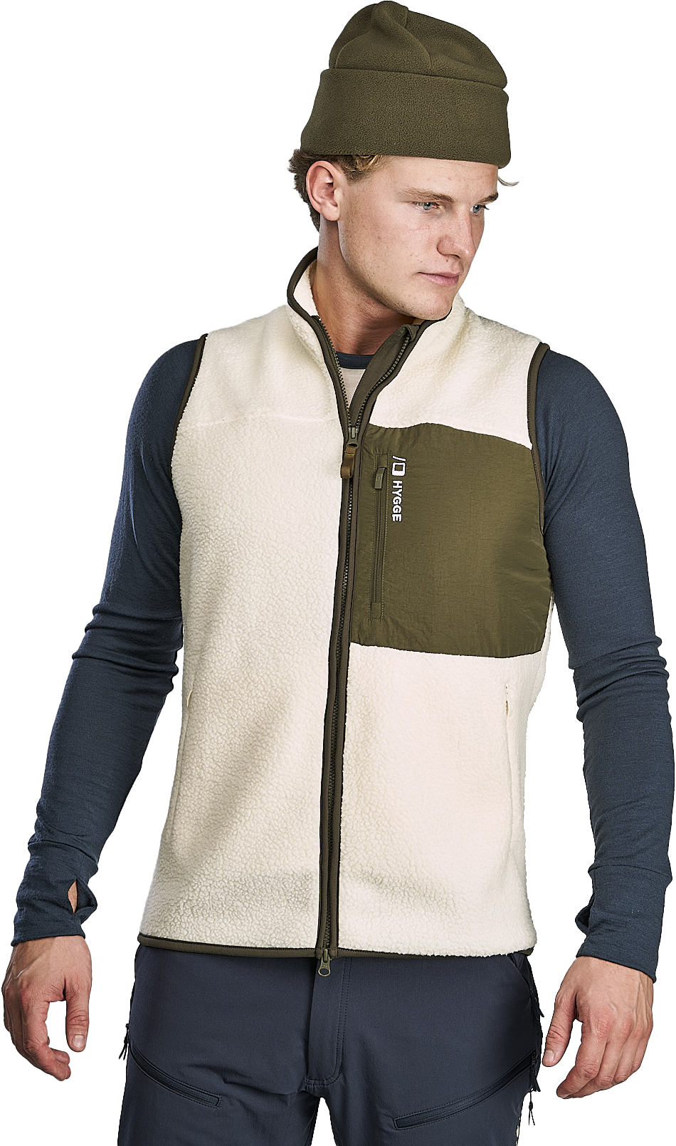Hygge Pile Fleece Vest Herre Herre | Anton Sport