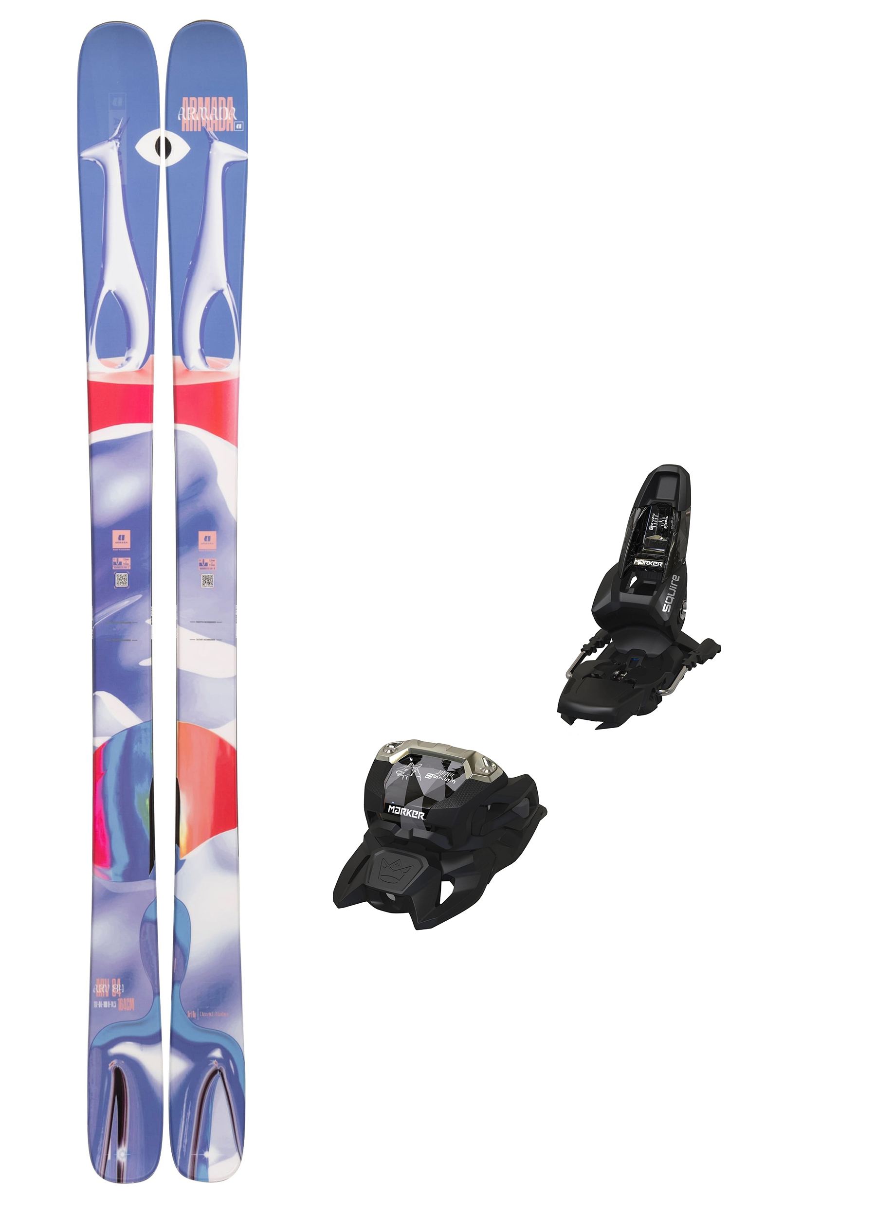 スキー ARMADA ARV84 163cm + MARKER SQUIRE 2024 Armada ARV 84 R Ski w/ Bindings | Alpine Skis