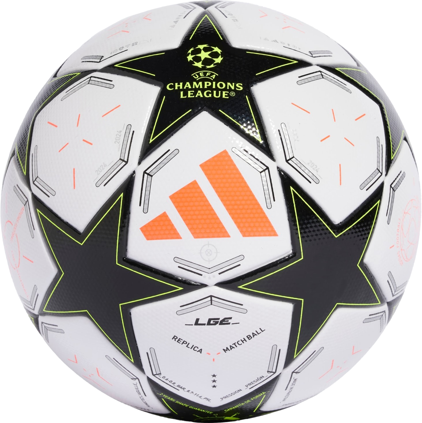 Bilde av adidas UEFA Champions League League 2024/25, fotball White/Black/Plamet/T