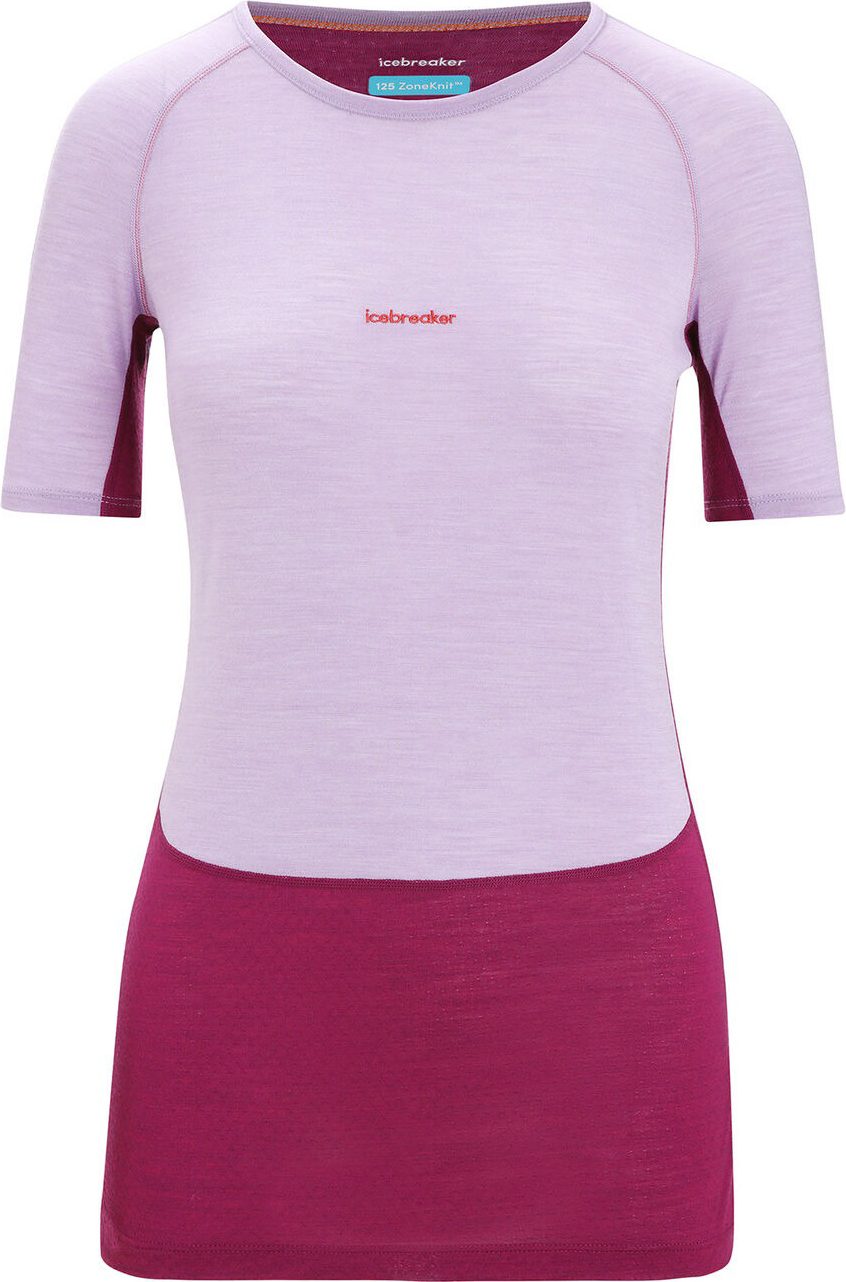 Icebreaker 125 ZoneKnit Merino SS Crewe Thermal Top Dame