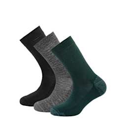 Daily Merino Medium Sock 3pk Unisex