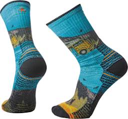 Hike Light Cushion Great Excursion Print Crew Socks