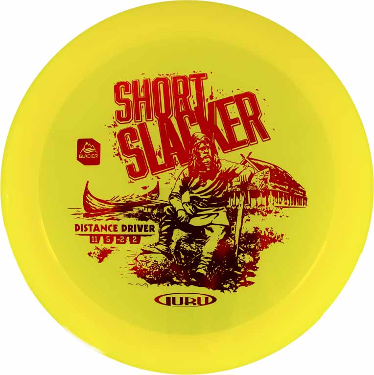 Bilde av Glacier Line Driver Short Slacker, 170-175g, driver frisbeegolf Yellow