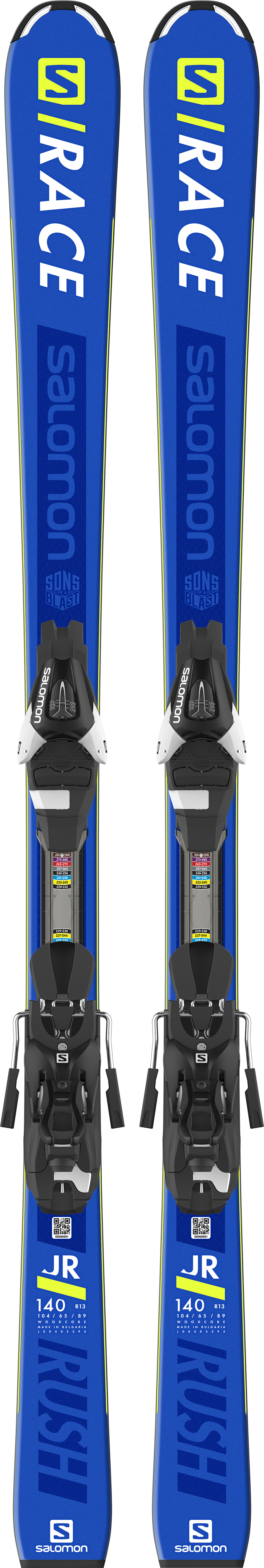 スキー Salomon S/Race Rush Jr + Salomon L7 Salomon S/Race Rush Jr m/L7 B80 Barn