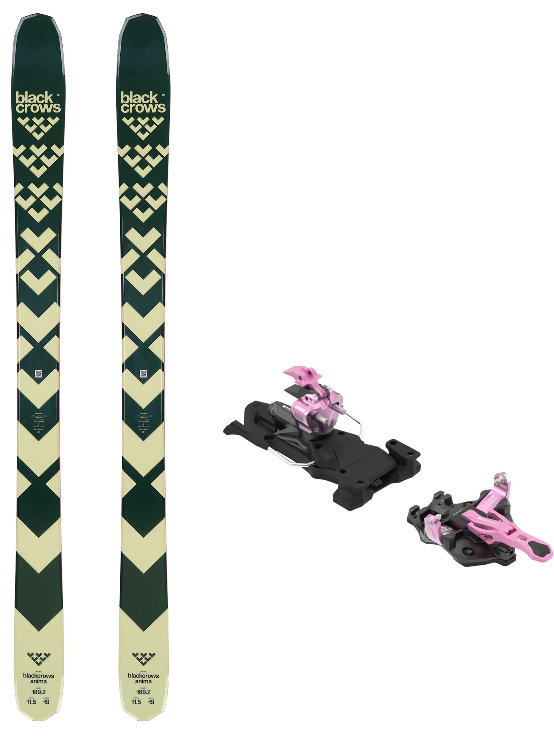 Black Crows Anima med ATK Freeraider 15 EVO Unisex