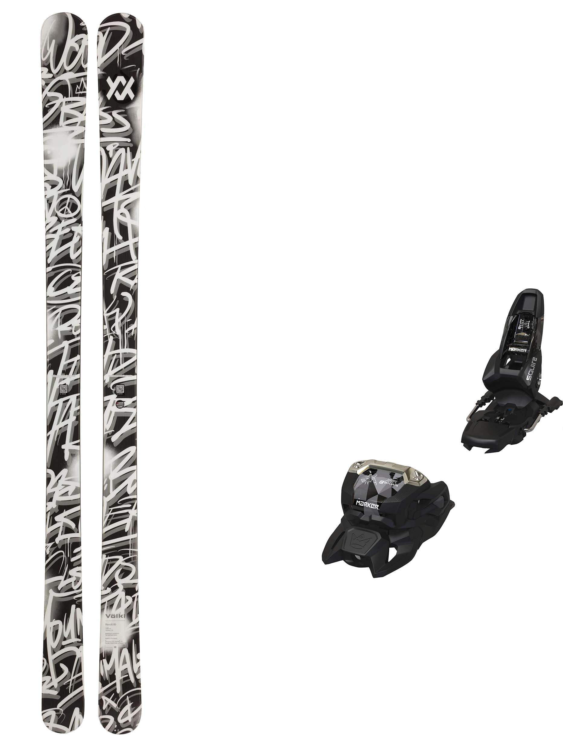 Völkl Revolt 86 med Marker Squire 11 90mm Unisex